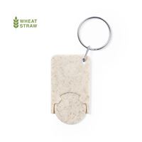 PORTACHIAVI GETTONE IN FIBRA DI GRANO
